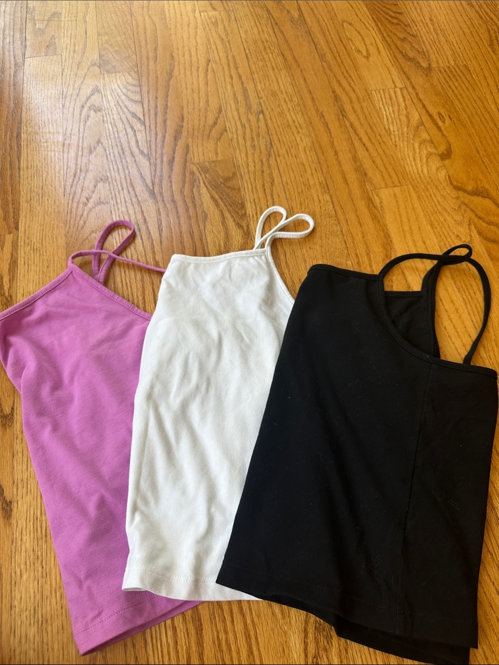 wild fable Spaghetti Strap Camisole Trio - Pink, White, Black